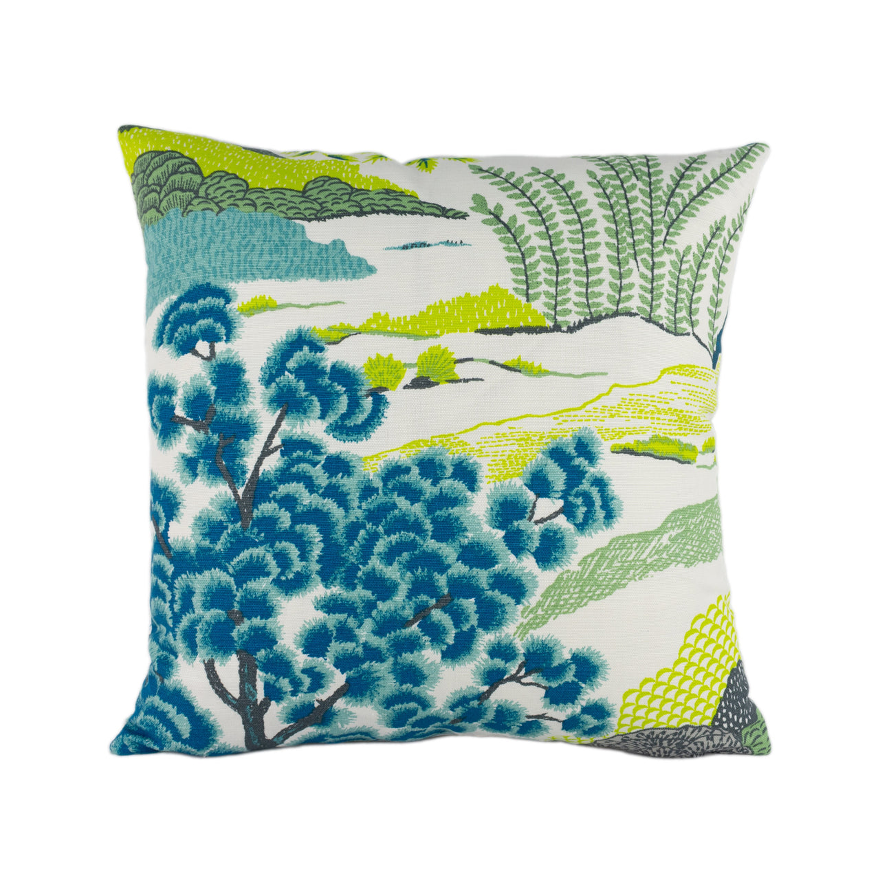 Thibaut - Daintree - Bluemoon - Exotic Australian Japanese Coastal Inspired Designer Cushion Cover - Luxury Throw Pillow - Handmade Home Dec