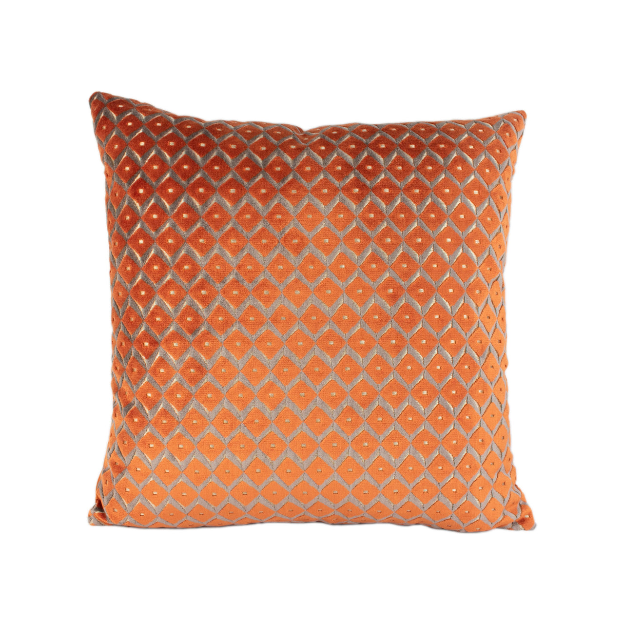 Jane Churchill - Mimosa - Burnt Orange - Stunning Designer Velvet Cushion Cover Home Décor Throw Pillow