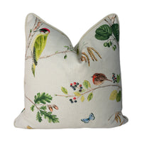 Thumbnail for Sanderson - Woodland Chorus - Linen / Multi - Stunning Designer Cushion Cover Home Decor Throw Pillow