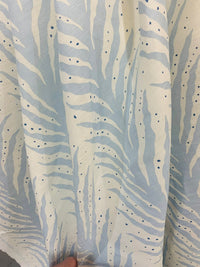 Thumbnail for Schumacher Fabric -  Creeping Fern - Slumber Blue Made  to Measure Curtains