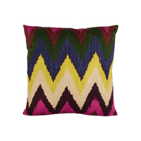 Thumbnail for Martyn Lawrence Bullard for Schumacher - Adras Ikat - Jewel - Stylish Ottoman Chic Cushion Cover - Handmade Throw Pillow - Home Decor