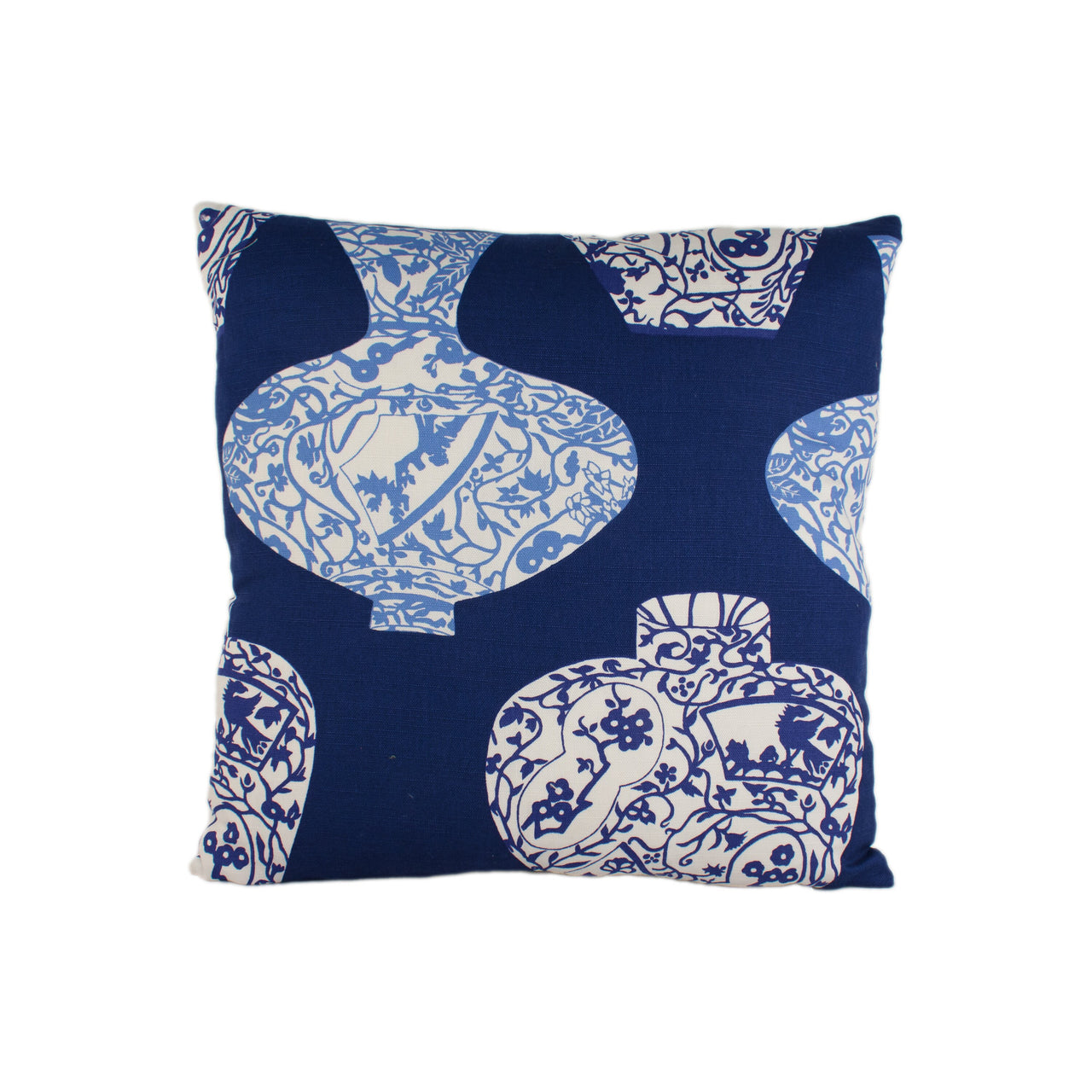 Thibaut - Imari Vase - Navy - Stunning Designer Cushion Cover Home Décor Throw Pillow