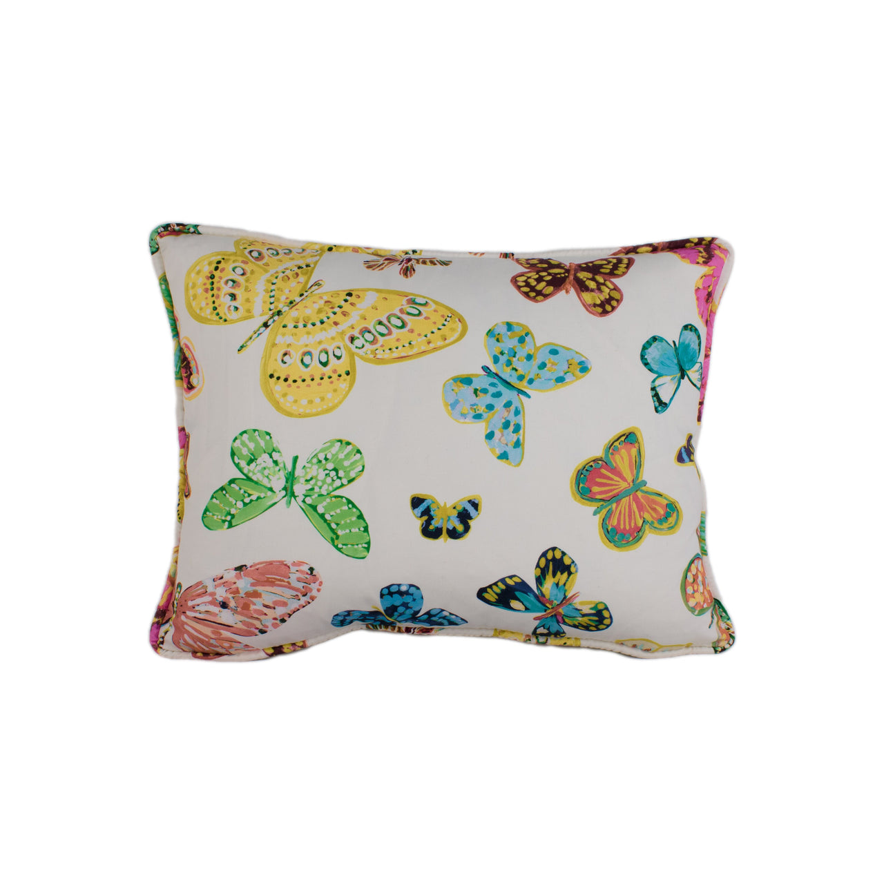 Lulu DK for Schumacher - Butterfly - Multi - Delicate Arty Butterflies - Designer Cushion Cover - Handmade Throw Pillow - Luxury Home Decor