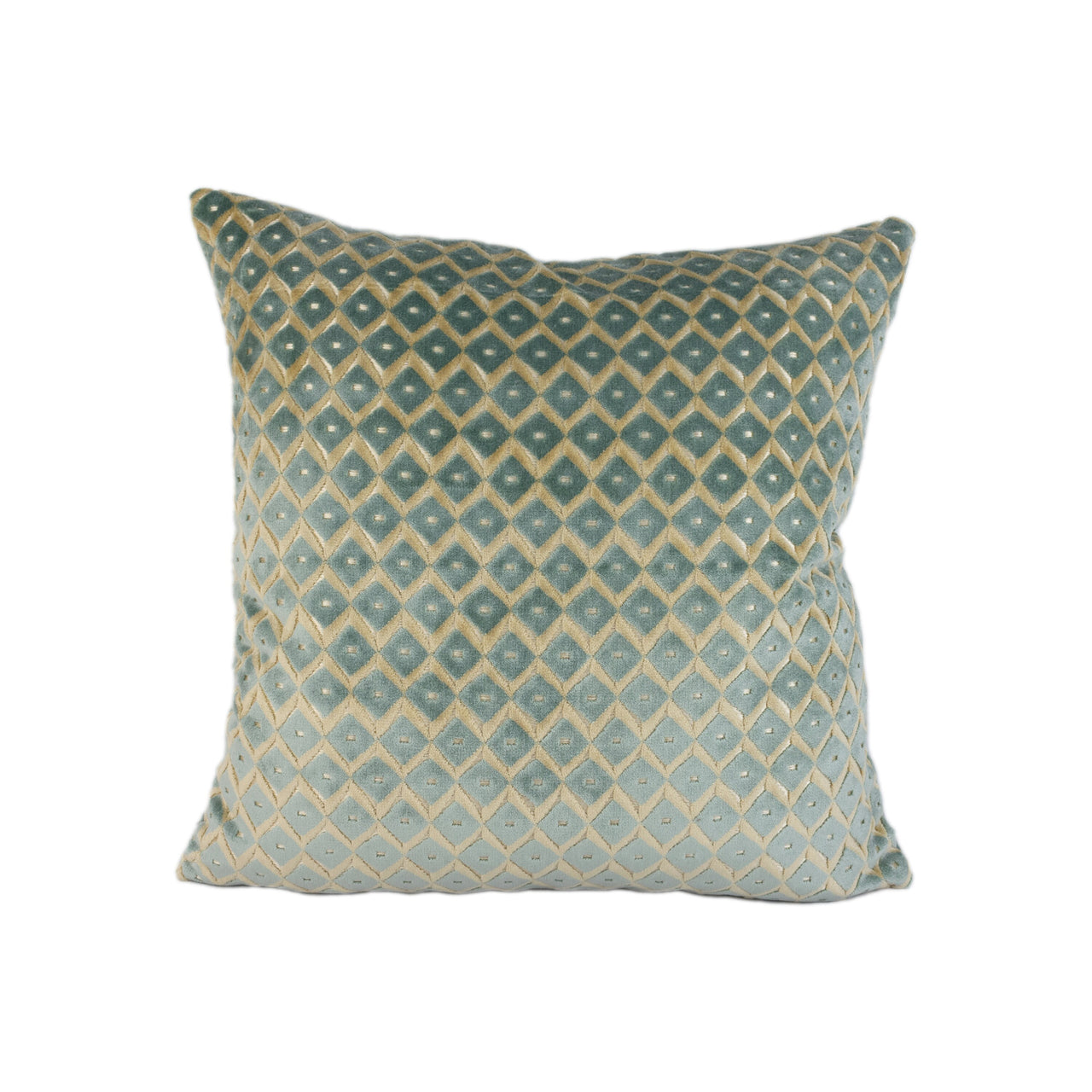 Jane Churchill - Mimosa - Aqua - Stunning Designer Velvet Cushion Cover Home Décor Throw Pillow