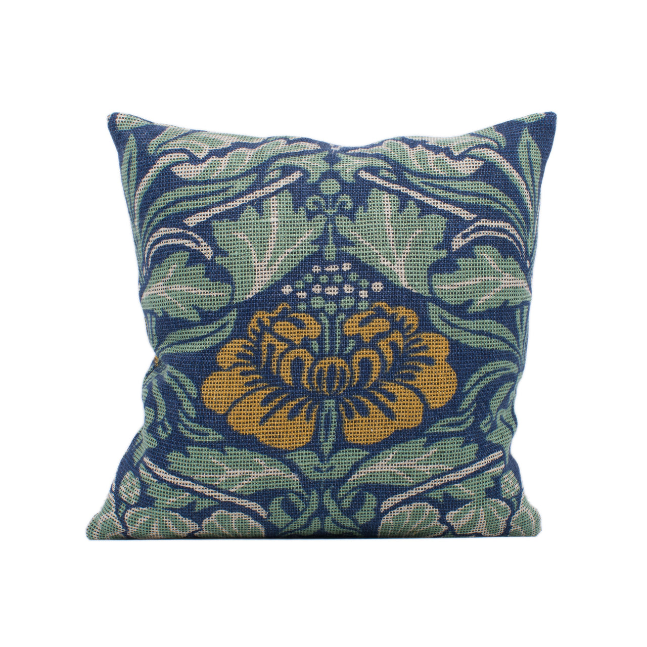 William Morris - Tulip and Rose - Indigo / Slate - Cushion Cover Throw Pillow Designer Home Decor