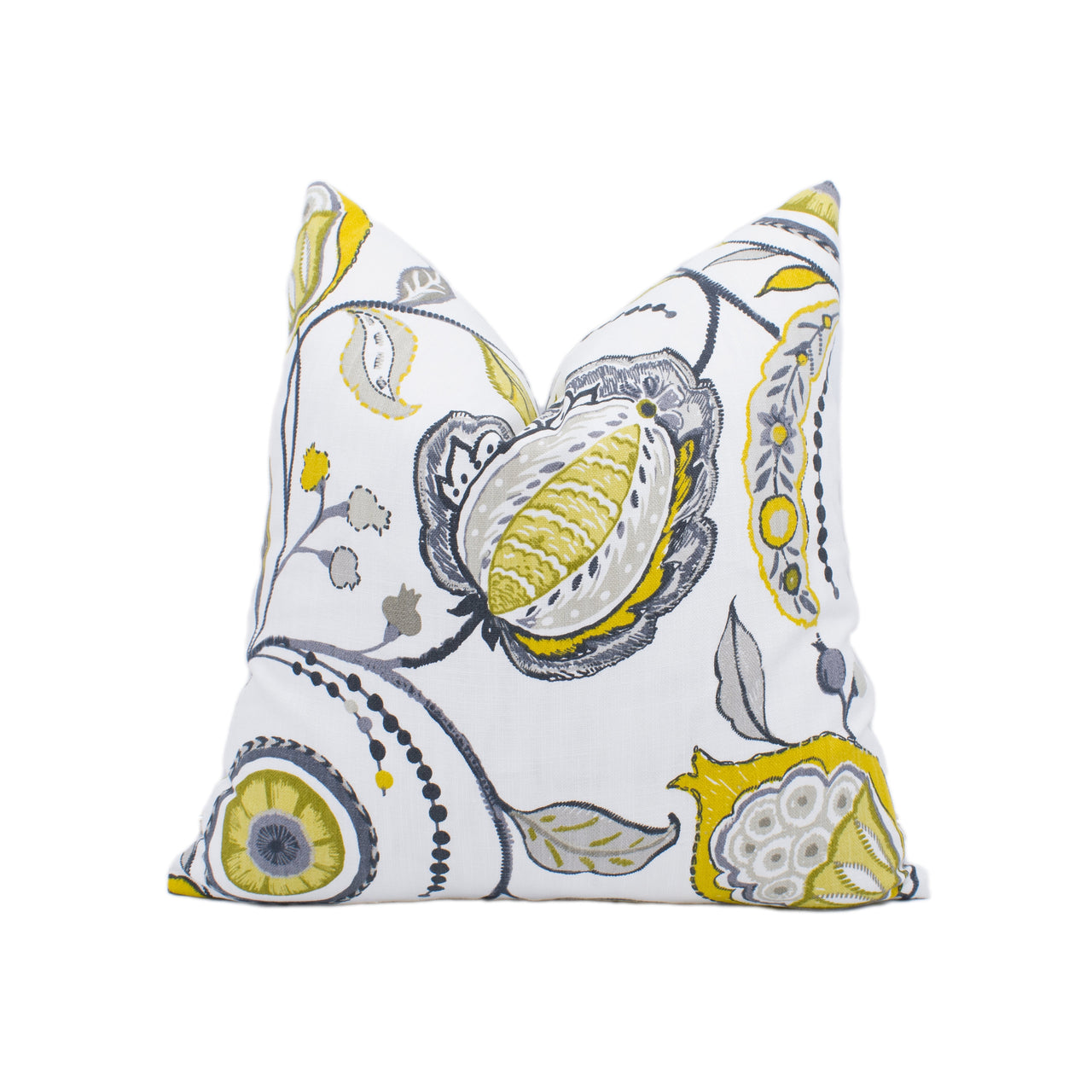 Clarke & Clarke - Kayo - Chartreuse / Charcoal - Stunning Designer Cushion Cover Home Décor Throw Pillow