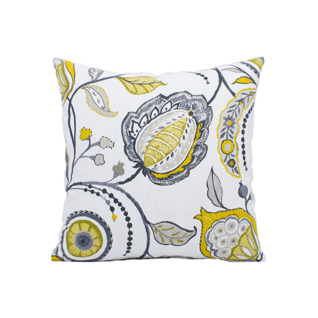 Clarke & Clarke - Kayo - Chartreuse / Charcoal - Stunning Designer Cushion Cover Home Décor Throw Pillow