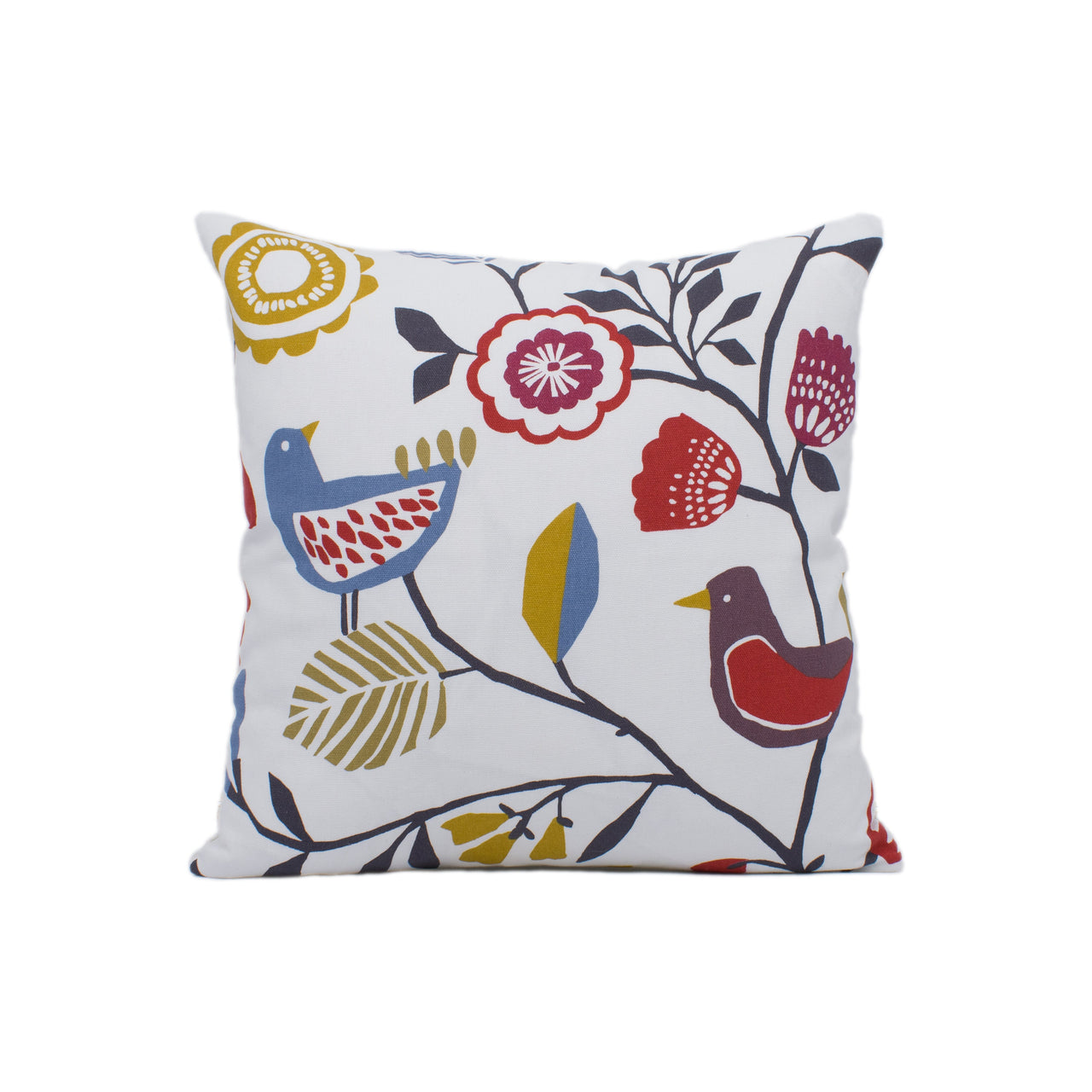 Clarke & Clarke / Studio G - Folki - Indigo / Cranberry - Stunning Designer Cushion Cover Home Décor Throw Pillow