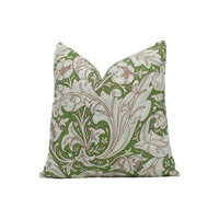 Thumbnail for William Morris - Bachelors Button - Leaf Green / Sky - Stunning Classic English Designer Cushion Cover Home Décor Throw Pillow