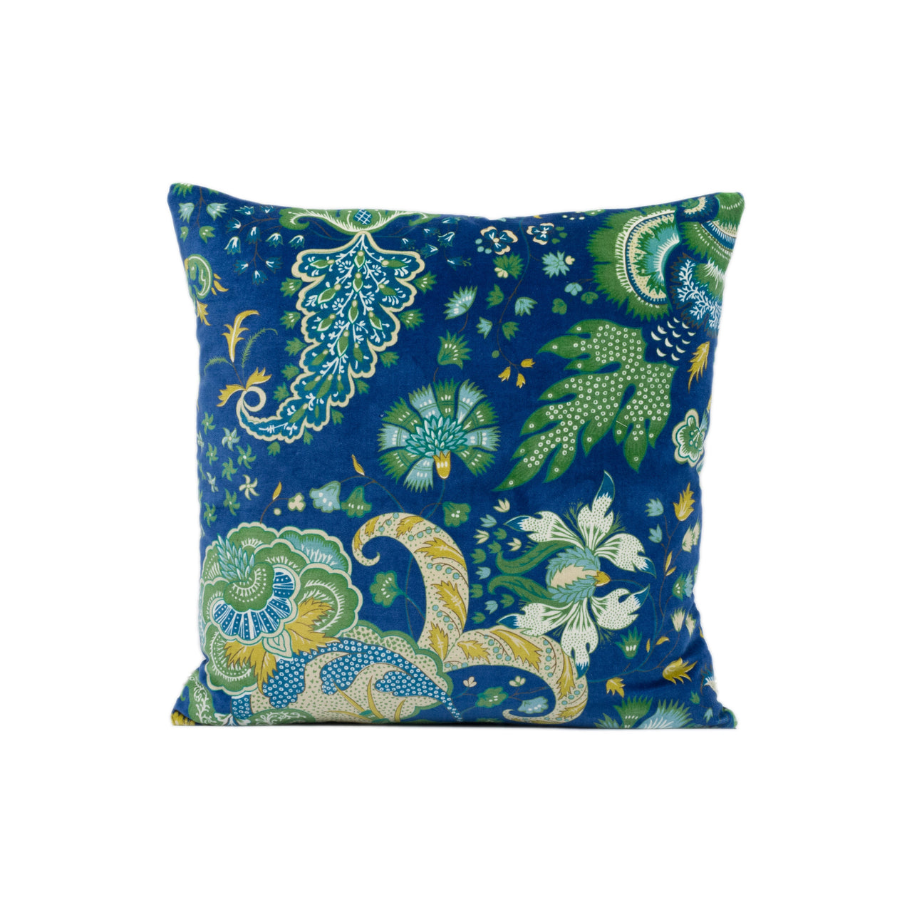 Schumacher - Majorelle Velvet - Blue - Leon Bakst Inspired Floral Designer Velvet Cushion Cover - Handmade Throw Pillow - Luxury Home Decor