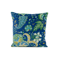 Thumbnail for Schumacher - Majorelle Velvet - Blue - Leon Bakst Inspired Floral Designer Velvet Cushion Cover - Handmade Throw Pillow - Luxury Home Decor