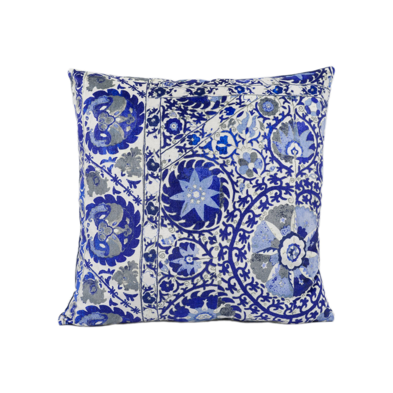 Andrew Martin - Iznik - Cobalt - Stunning Designer Velvet Cushion Cover Home Décor Throw Pillow