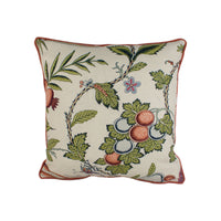 Thumbnail for Schumacher - Campagne - Persimmon & Pink - Lush Lively French Floral Designer Cushion Cover - Handmade Throw Pillow - Designer Home Decor