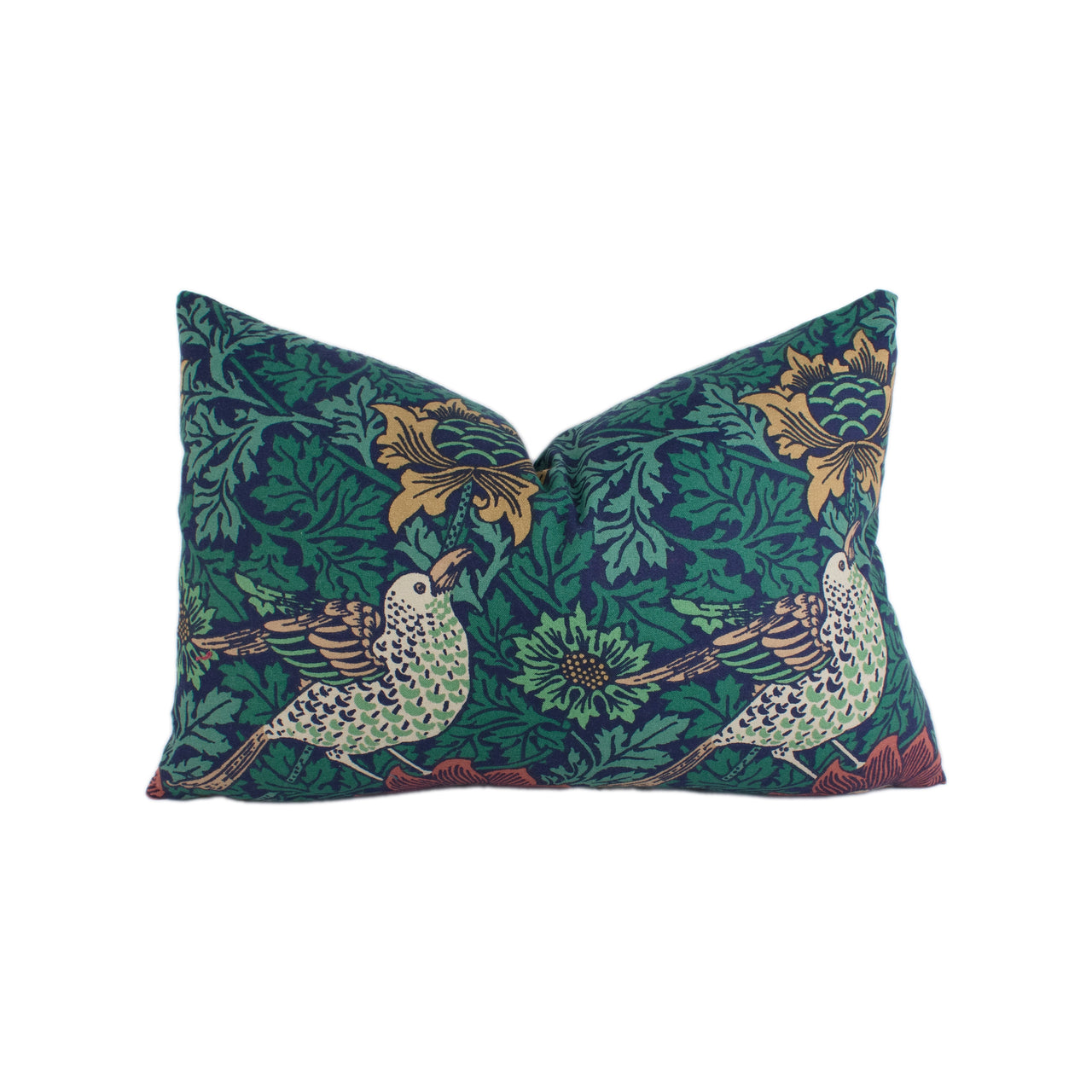 William Morris - Bird & Anemone - Forest / Indigo - Stunning Classic English Designer Cushion Cover Home Décor Throw Pillow