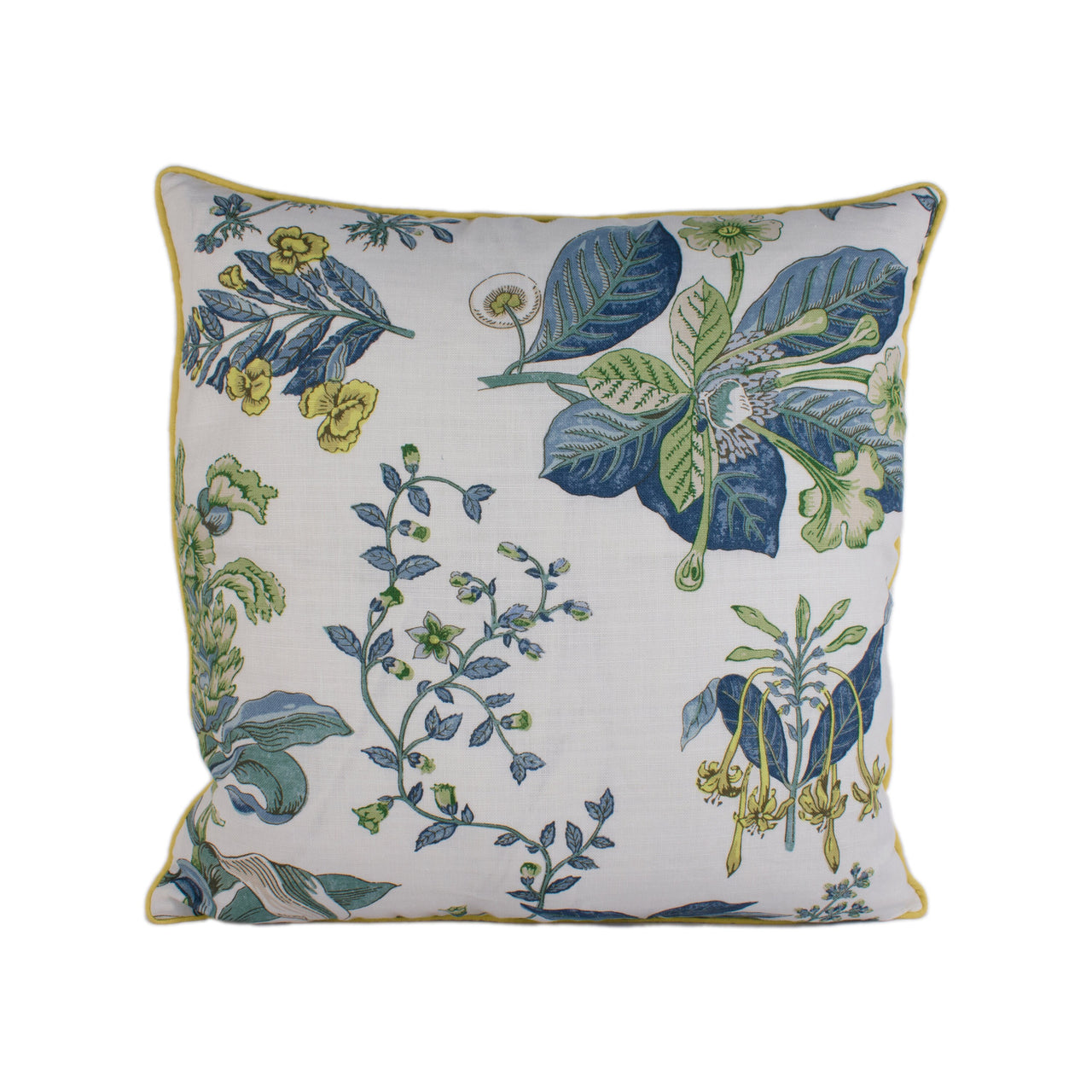 Cowtan & Tout - Linnaeus - Indigo / Ivory - Beautiful Botanical Designer Cushion Cover - Handmade Throw Pillow - Designer Home Decor