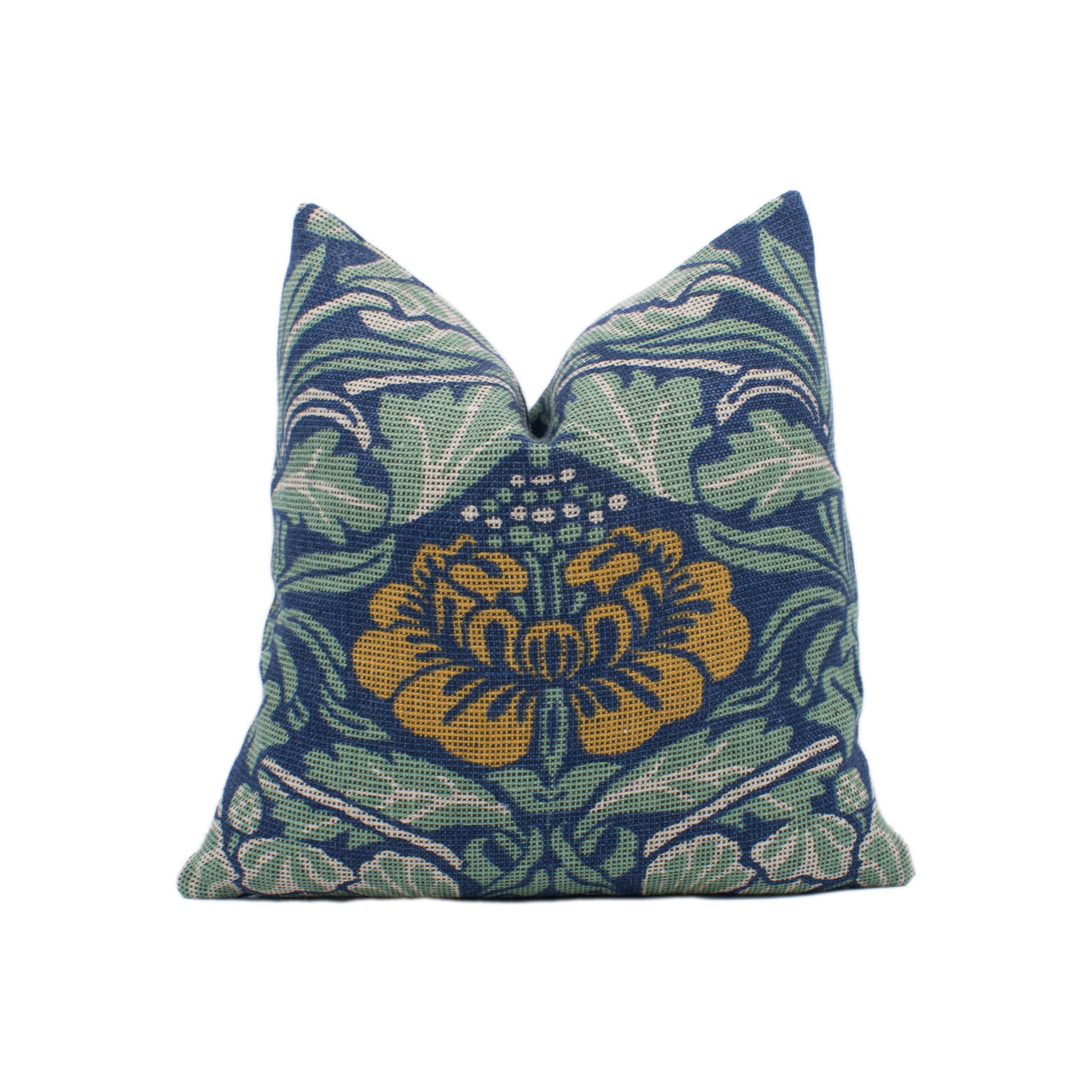 William Morris - Tulip and Rose - Indigo / Slate - Cushion Cover Throw Pillow Designer Home Decor