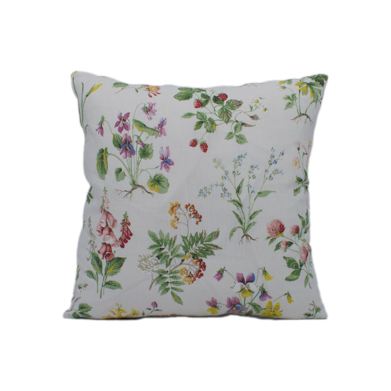 Schumacher - Floreana - Berry - Sweet English Wildflower Granny Chic - Designer Cushion Cover - Handmade Throw Pillow - Luxury Home Decor