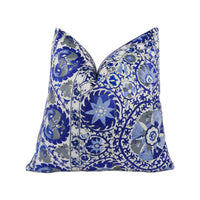 Thumbnail for Andrew Martin - Iznik - Cobalt - Stunning Designer Velvet Cushion Cover Home Décor Throw Pillow