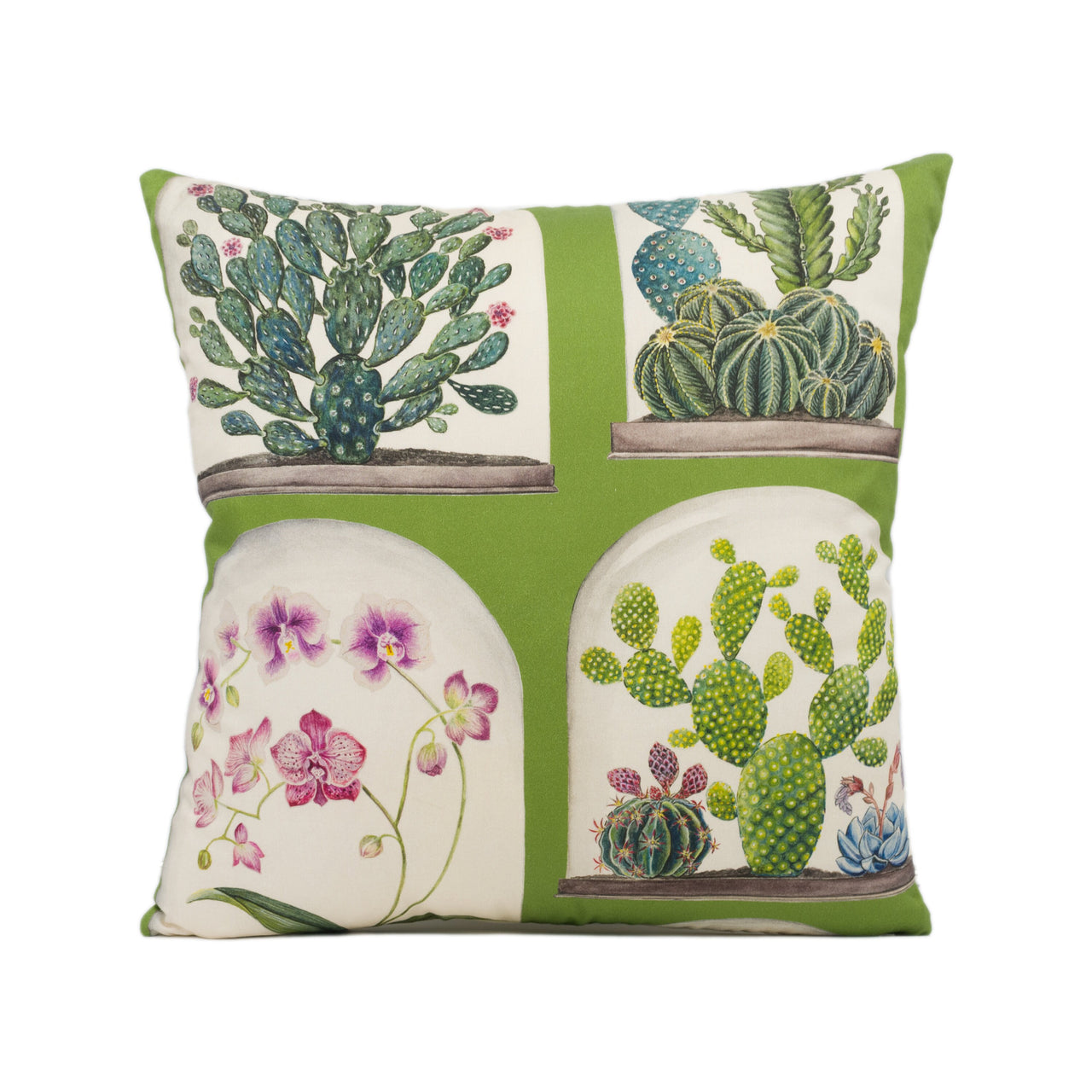 Sanderson - Terrariums - Botanical Green - Stunning Designer Cushion Cover Home Décor Throw Pillow