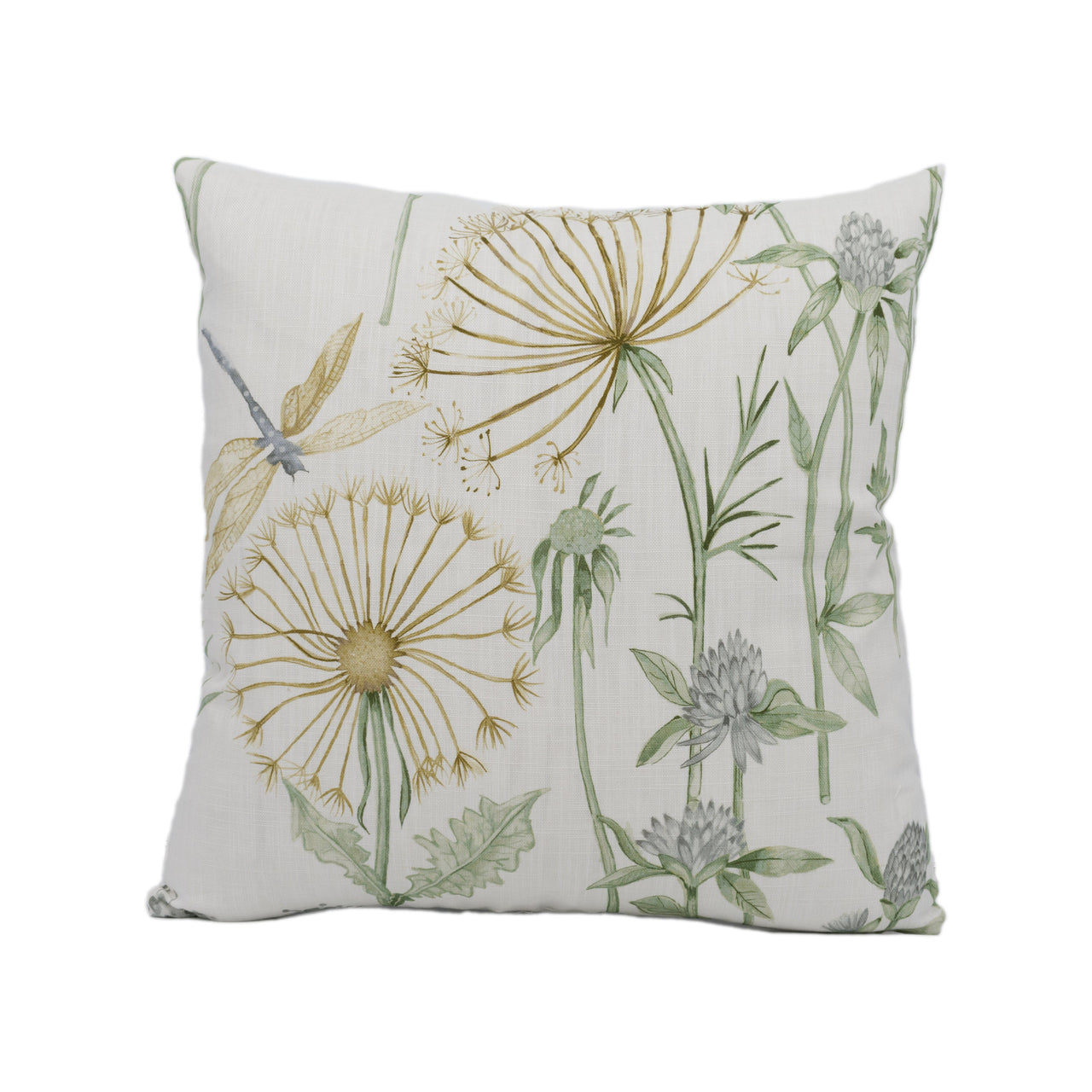 Sanderson - Wild Angelica - Silver / Spring Leaf - Stunning Hand Made Cushion Cover Designer Home Décor Throw Pillow