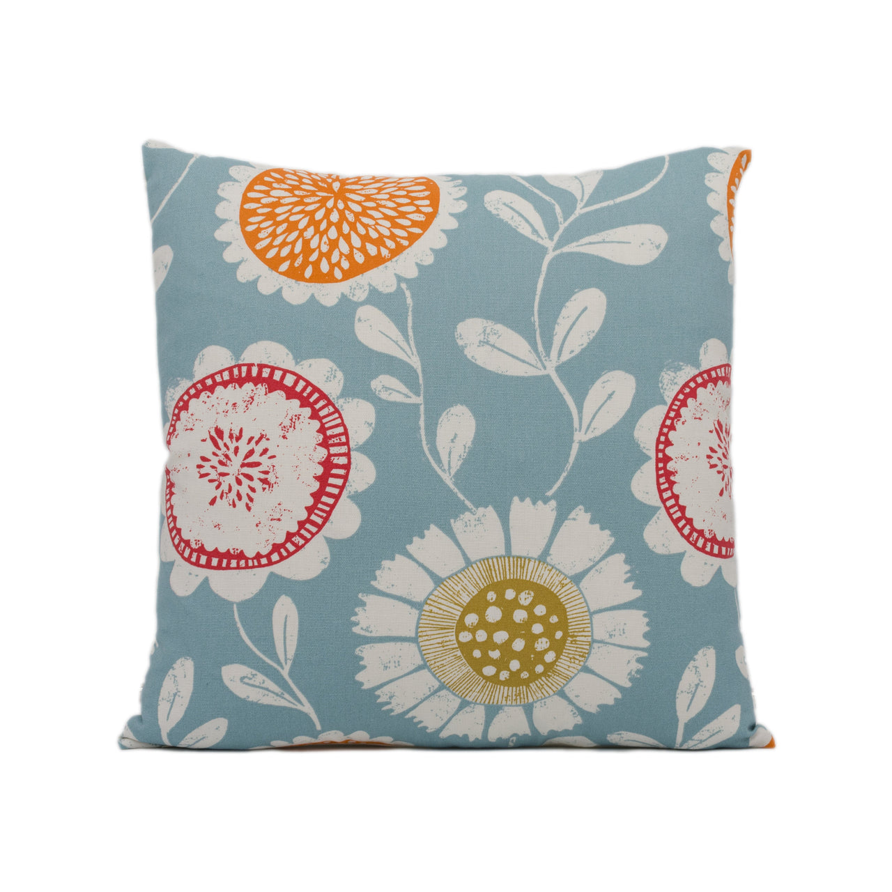 Scion - Anneke - Sulphur / Tangerine / Chilli - Fun Floral Cushion Cover - Handmade Throw Pillow - Designer Home Decor