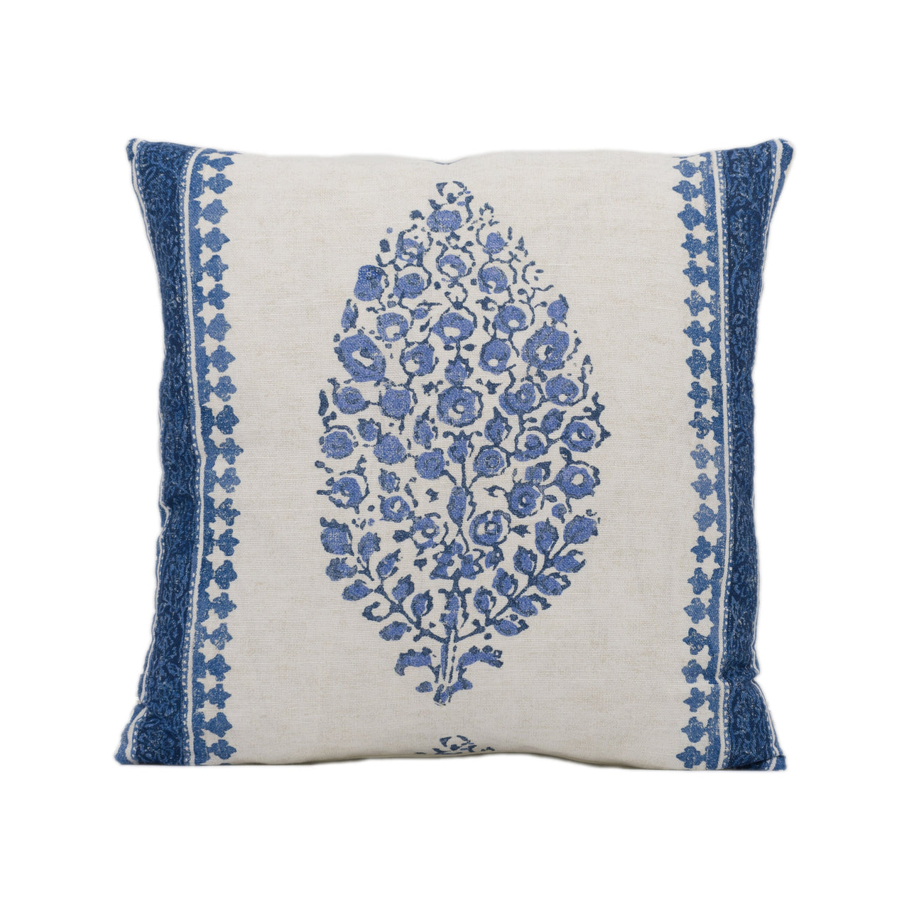 Thibaut - Chappana - Blue and White - Stunning Cushion Cover Handmade Throw Pillow Designer Home Décor