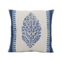 Thumbnail for Thibaut - Chappana - Blue and White - Stunning Cushion Cover Handmade Throw Pillow Designer Home Décor