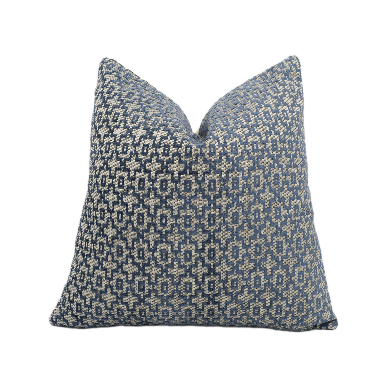 Clarke and Clarke - Mansour - Indigo - Chenille Cushion Cover Handmade Throw Pillow Designer Home Décor