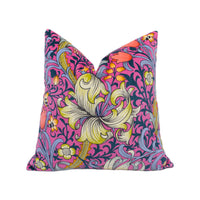 Thumbnail for Sanderson - Golden Lily - Serotonin Pink - Stunning Velvet Cushion Cover Handmade Throw Pillow Designer Home Décor