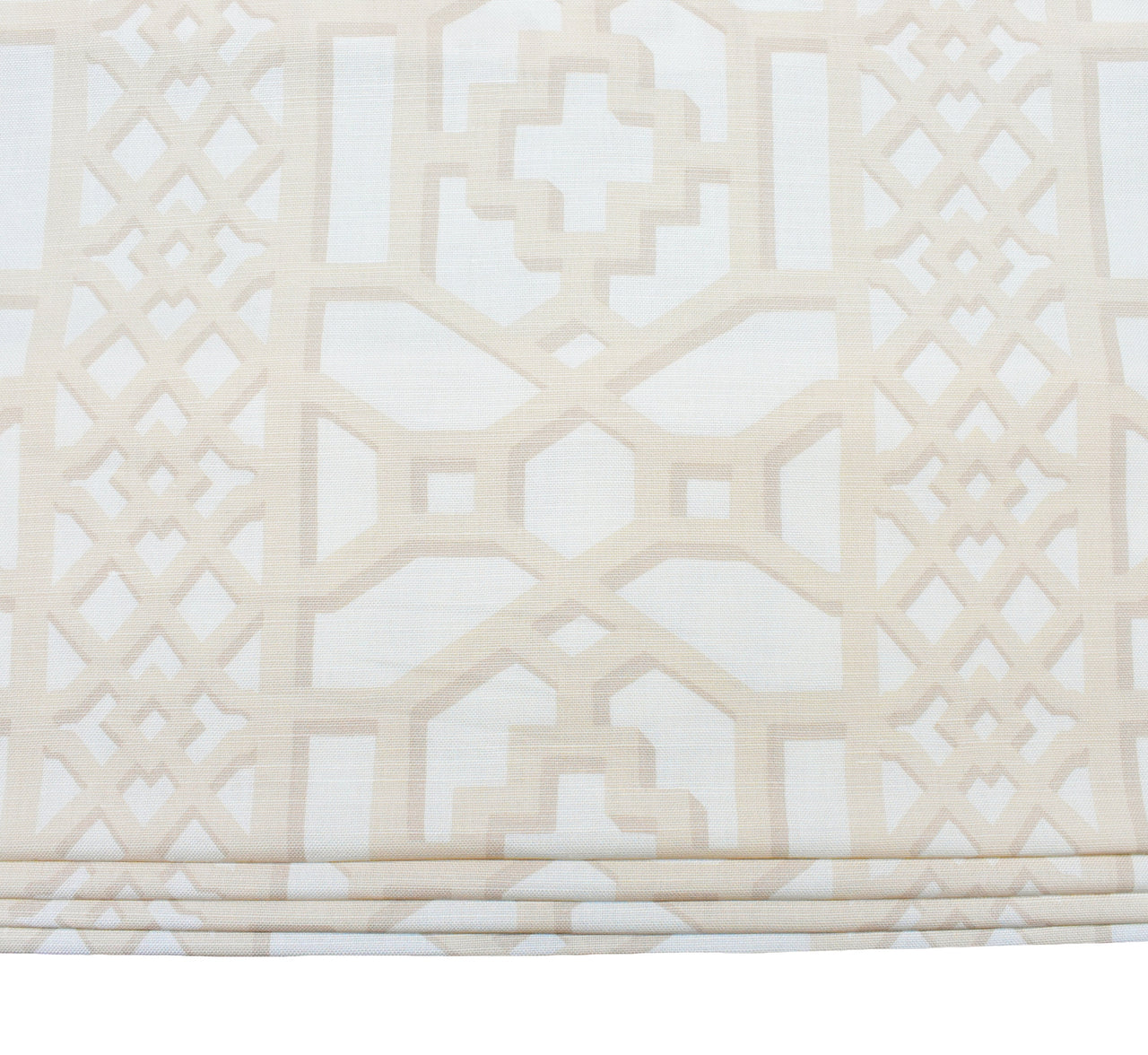 Schumacher - Zanzibar Trellis - Blush - Made To Measure Professionally Made Roman Blind