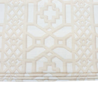 Thumbnail for Schumacher - Zanzibar Trellis - Blush - Made To Measure Professionally Made Roman Blind