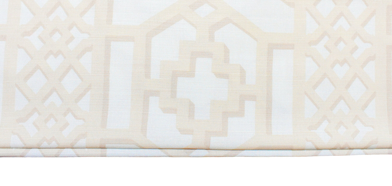 Schumacher - Zanzibar Trellis - Blush - Made To Measure Professionally Made Roman Blind