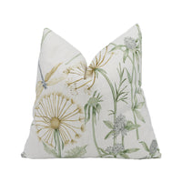 Thumbnail for Sanderson - Wild Angelica - Silver / Spring Leaf - Stunning Hand Made Cushion Cover Designer Home Décor Throw Pillow