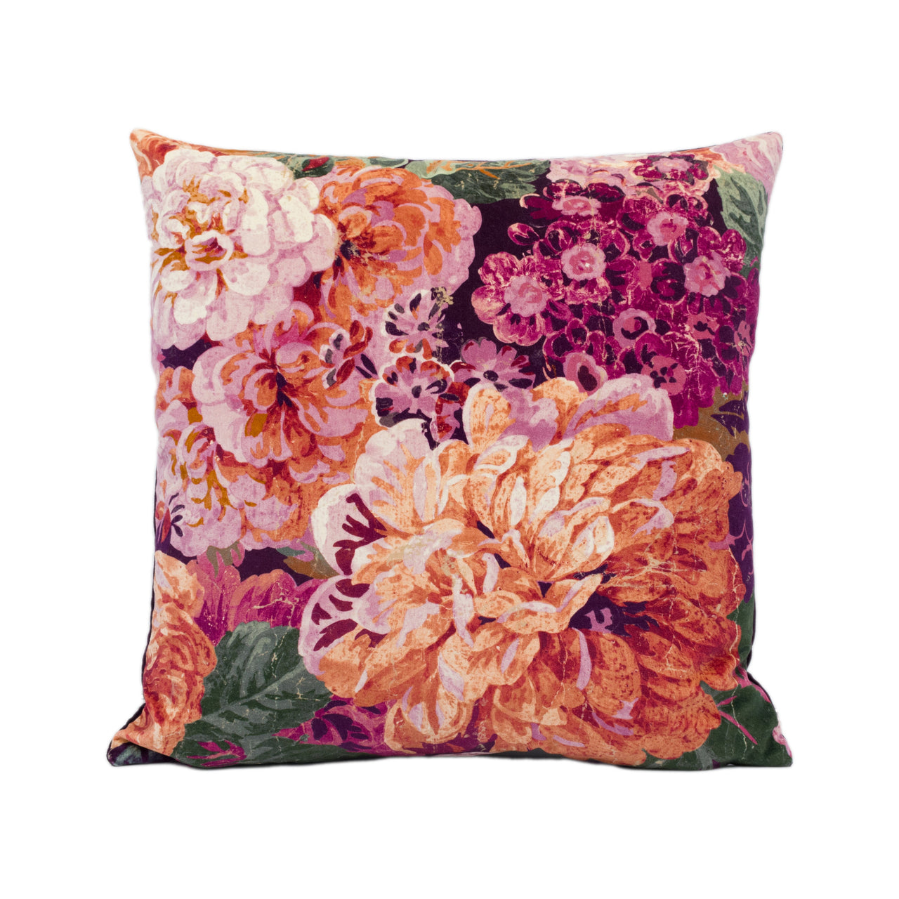 Sanderson - Very Rose and Peony Velvet - Wild Plum - Stunning Designer Cushion Cover Handmade Throw Pillow Home Décor