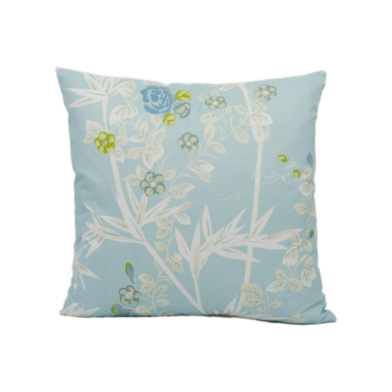 Scalamandre - Jardin De Chine - Ciel - Grand Floral Chinoiserie Designer Cushion Cover - Handmade Throw Pillow - Luxury Home Decor