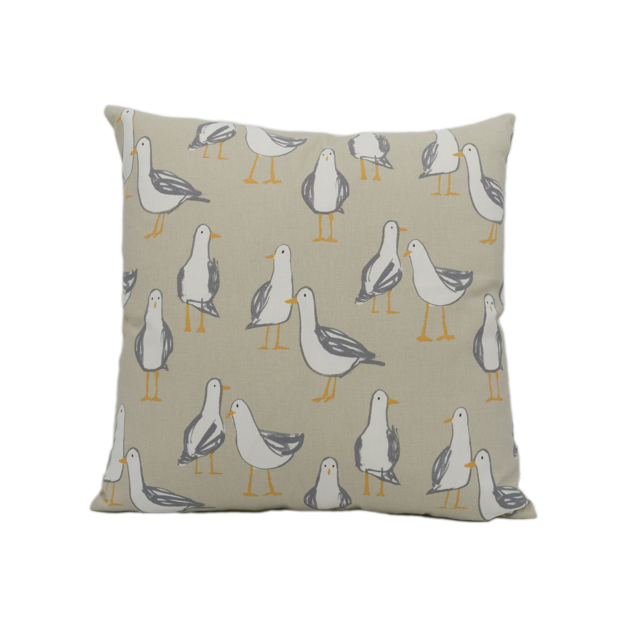 Clarke and Clarke - Studio G - Laridae - Taupe - Whimsical Cushion Cover Handmade Throw Pillow Designer Home Décor