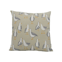 Thumbnail for Clarke and Clarke - Studio G - Laridae - Taupe - Whimsical Cushion Cover Handmade Throw Pillow Designer Home Décor