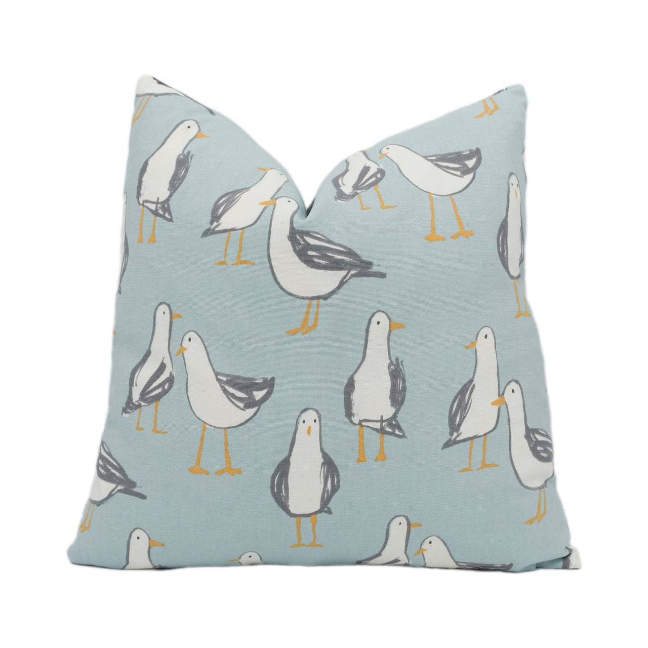 Clarke and Clarke - Studio G - Laridae - Duckegg - Whimsical Cushion Cover Handmade Throw Pillow Designer Home Décor