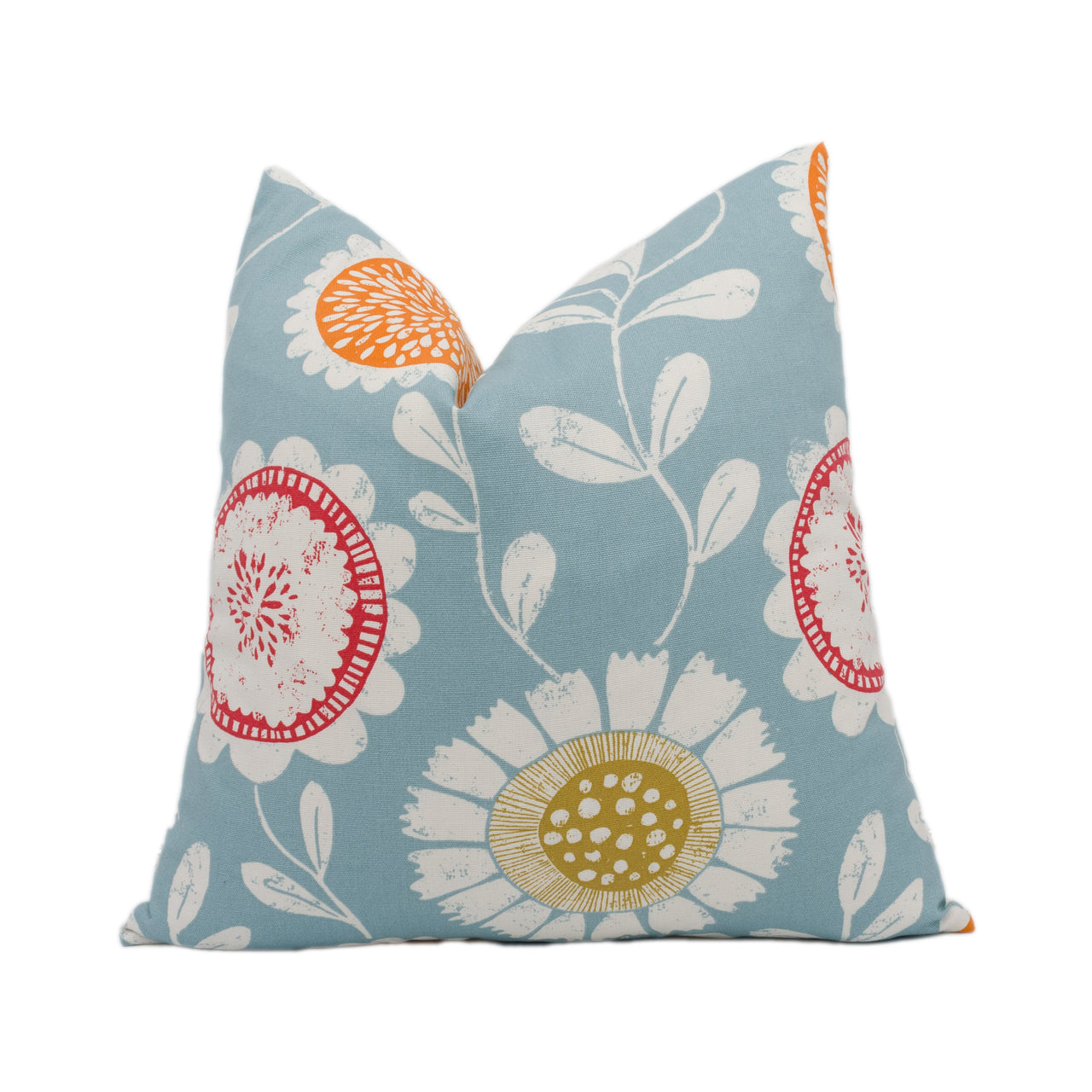 Scion - Anneke - Sulphur / Tangerine / Chilli - Fun Floral Cushion Cover - Handmade Throw Pillow - Designer Home Decor