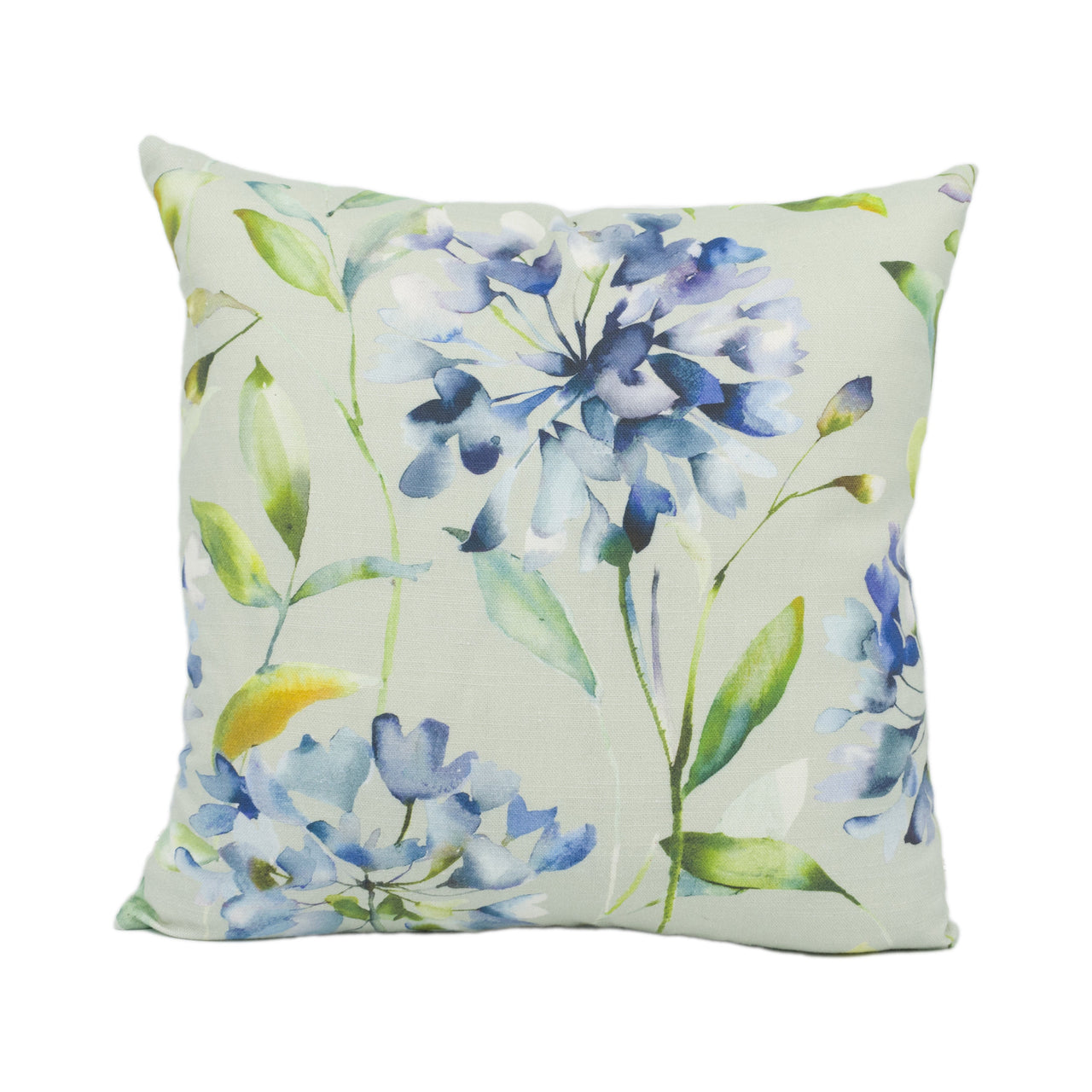 Voyage - Clovelly - Bluebell - Stunning Floral Watercolour Cushion Cover - Handmade Throw Pillow - Designer Home Decor