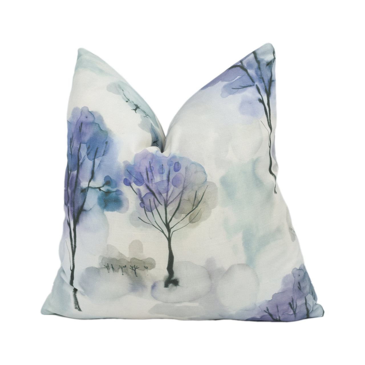 Voyage - Pomona - Midnight - Elegant Watercolour Tree Cushion Cover - Handmade Throw Pillow Designer Home Decor