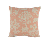 Thumbnail for Schumacher - Woodland Silhouette - Blush - Charming Flora & Fauna Designer Cushion Cover - Handmade Throw Pillow - Luxury Home Pillow