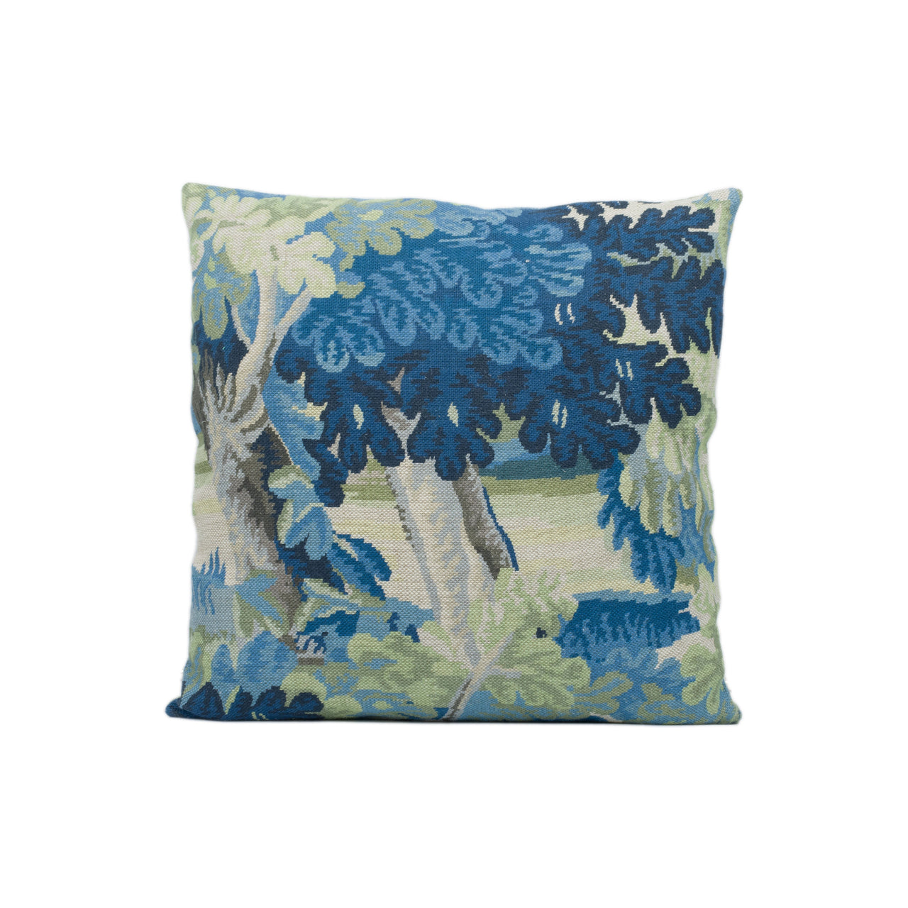 Cowtan & Tout - Richmond - Green, Blue - Classic Woven Tapestry Cushion Cover  - Handmade Throw Pillow Designer Home Décor