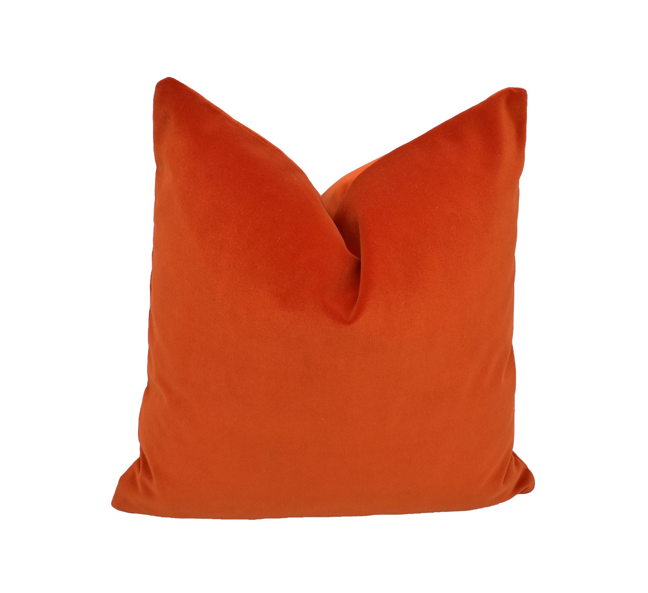 Designer Velvet Stunning Orange Cushion Cover Throw Pillow Home Decor