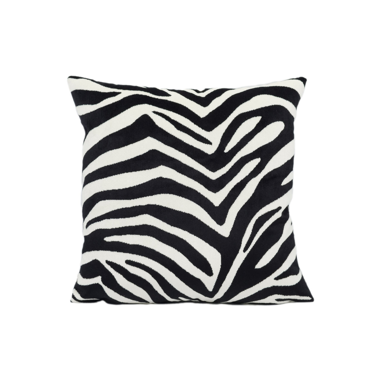 Clarke & Clarke - BW1029 - Black / White - Velvet Cushion Cover Handmade Throw Pillow Designer Home Décor