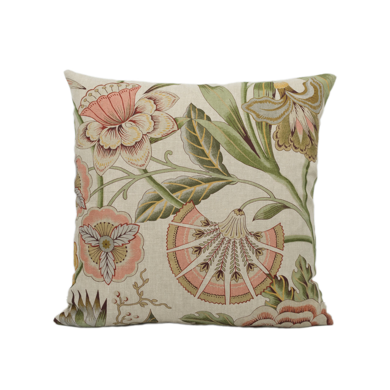 Anna French x Thibaut - Cleo - Red / Gold on Flax - Stunning Cushion Cover Pillow Throw Designer Home Décor