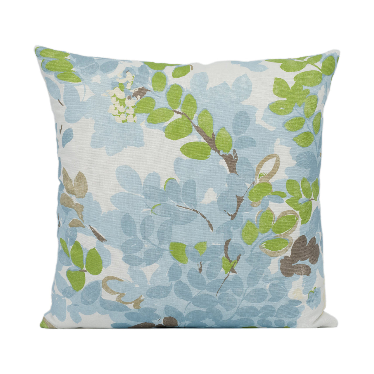 Thibaut - Central Park - Spa Blue - Mesmerizing 1930's Floral Designer Cushion Cover - Handmade Home Décor - Luxury Throw Pillow