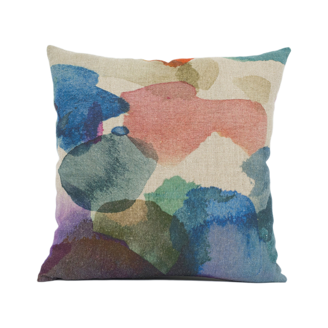 Bluebellgray - Big Archie - Linen - Stunning Watercolour Cushion Cover Handmade Throw Pillow Designer Home Décor