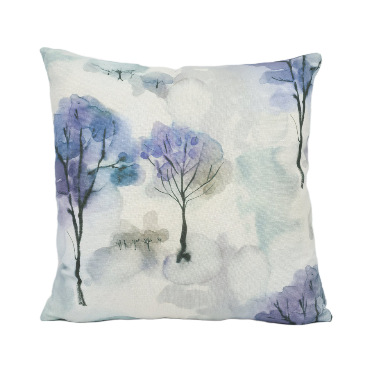 Voyage - Pomona - Midnight - Elegant Watercolour Tree Cushion Cover - Handmade Throw Pillow Designer Home Decor