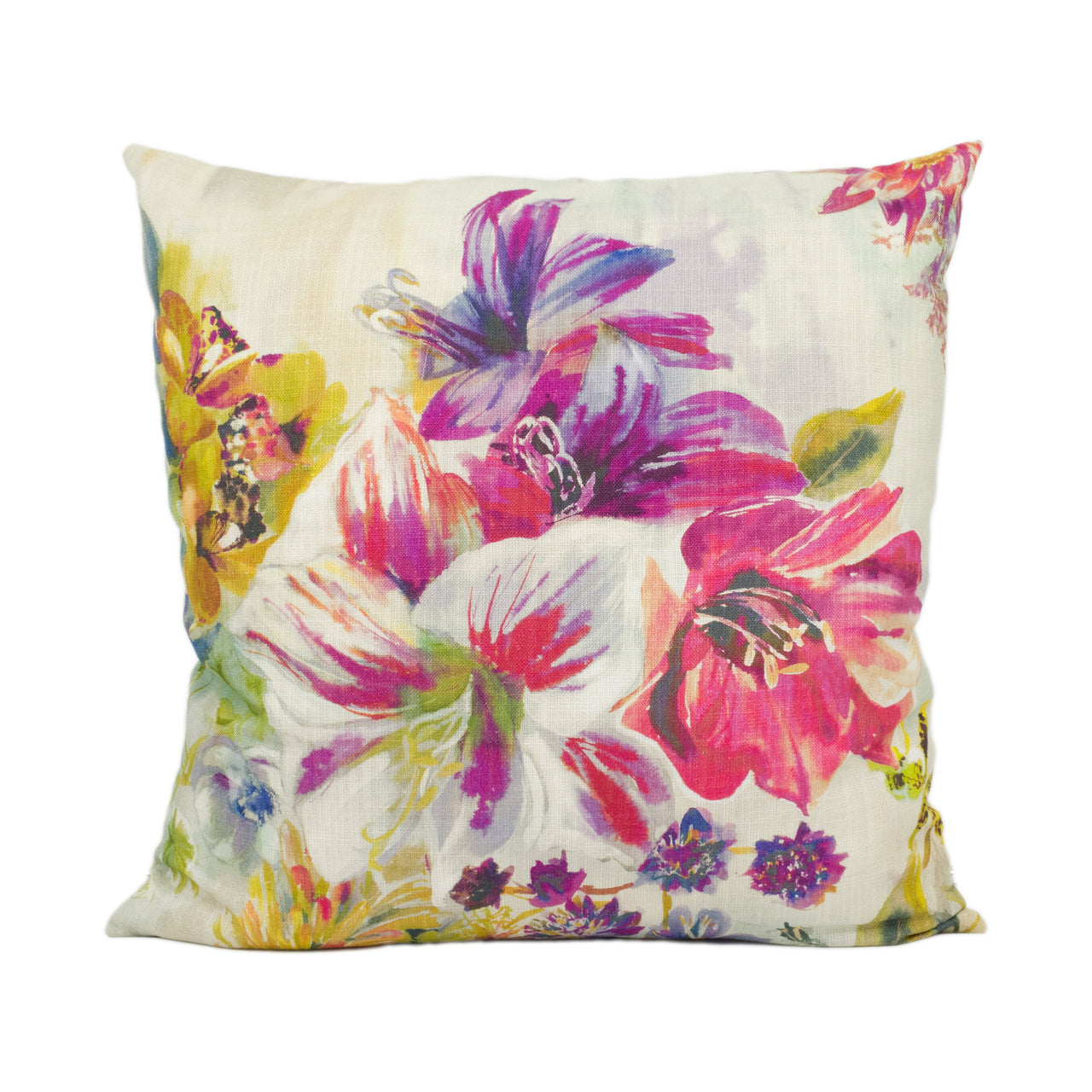 Boeme - Amaryllis - Cerise - Stunning Cushion Cover Handmade Throw Pillow Designer Home Décor